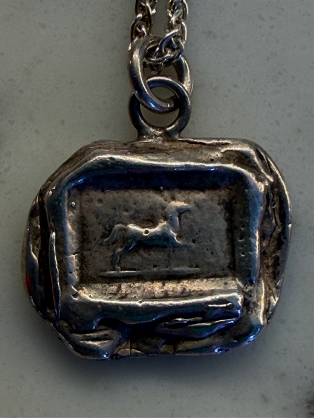 Pyrrha retired Horse Pendant with Chain